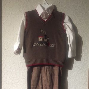 Boys Adorable Holiday Ensemble (3 piece Set) Sz 3T